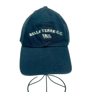 Belle Terre Golf Hat New Orleans LA Louisiana Adjustable Fit Navy Blue Logo